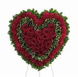 Photos of Rose Heart Funeral Flowers