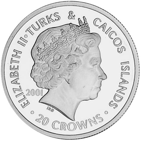 Turks Caicos Islands 20 Crowns KM 236 Prices Values NGC