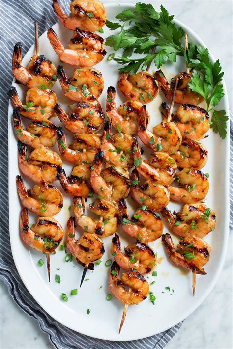Cover and marinate in refrigerator for at least 1 all reviews for marinated shrimp with mediterranean salad. Grilled Shrimp {with Honey Garlic Marinade} | Cooking Classy | Bloglovin'