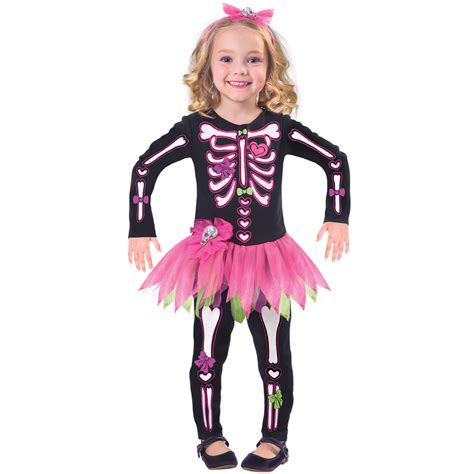 Day Of The Dead Cutie Skeleton Costume Fancy Bones Time To Dress Up