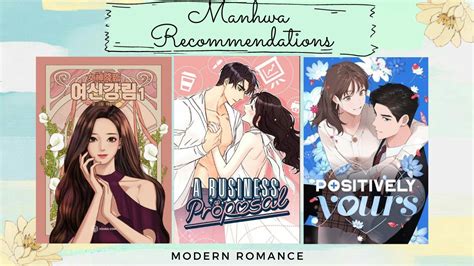Manhwa Recommendations Ll Modern Romance Youtube