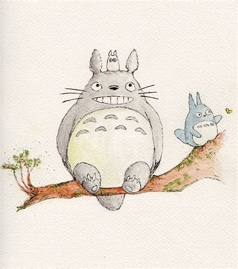 My Neighbor Totoro Watercolour On Behance Totoro Drawing Totoro Art
