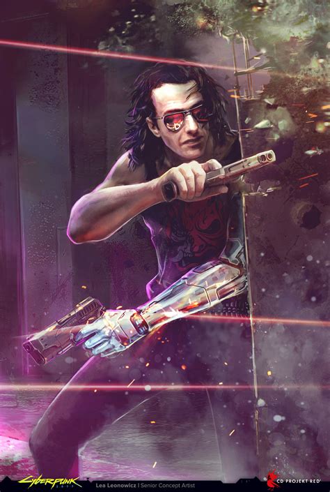 Cyberpunk 2077 Concept Art Shows How Johnny Silverhand Looked Before