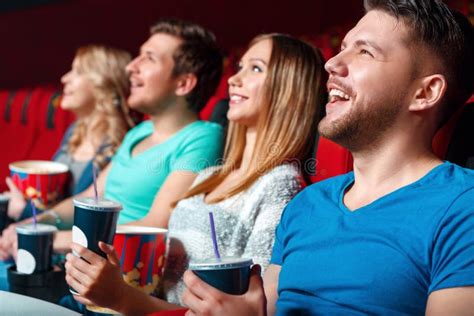Laughing Cinema Visitor Stock Photos Free And Royalty Free Stock Photos