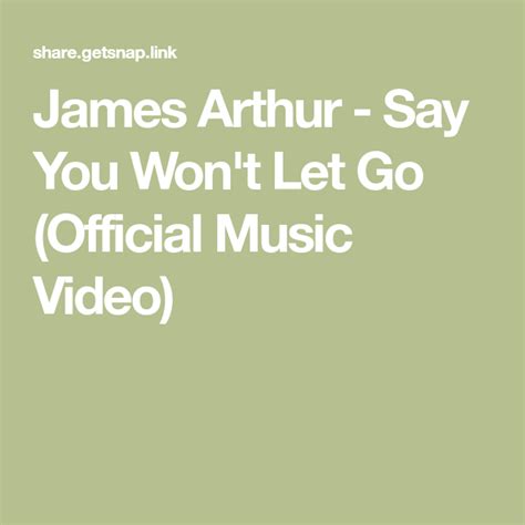 Lbumes Foto Letras De James Arthur Say You Won T Let Go Mirada Tensa