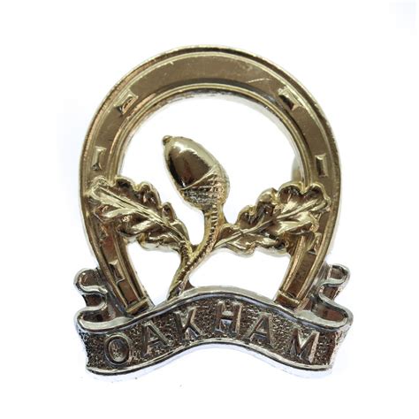 Oakham School Combined Cadet Force Anodised Staybrite Cap Badge