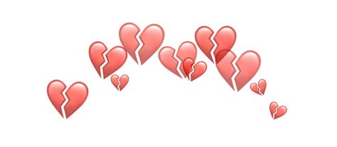 Heartbroken Heart Crown Heartcrowns Red Sticker By Snmyart