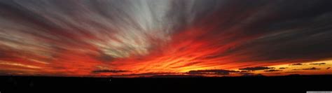 5120 X 1440 Wallpaper Red Sunset Sunset Panorama