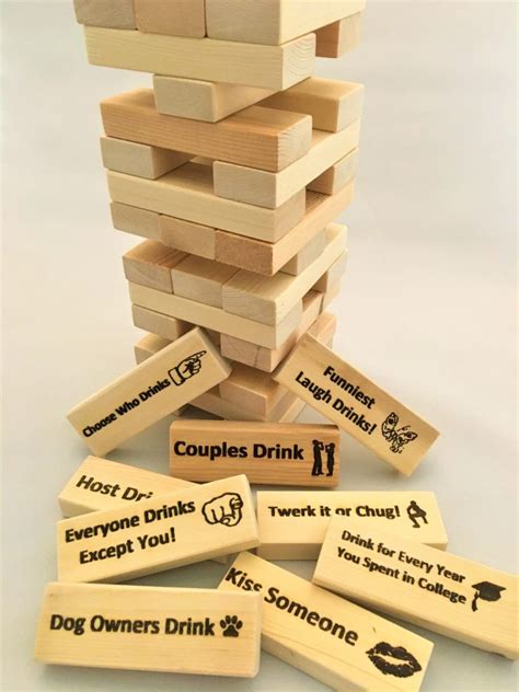 Jenga Drinking Game For Cinco De Mayo Drinking Games For Parties