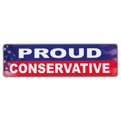Proud Conservative Bumper Sticker Support The Republican Party Gop Gop Victory Store