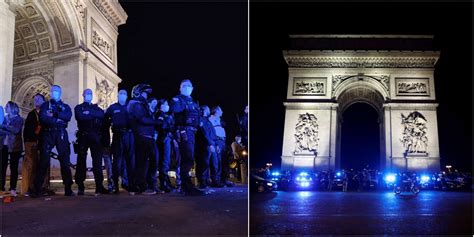 Paris Manifestation Nocturne De Policiers Devant L Arc De Triomphe Paris Secret