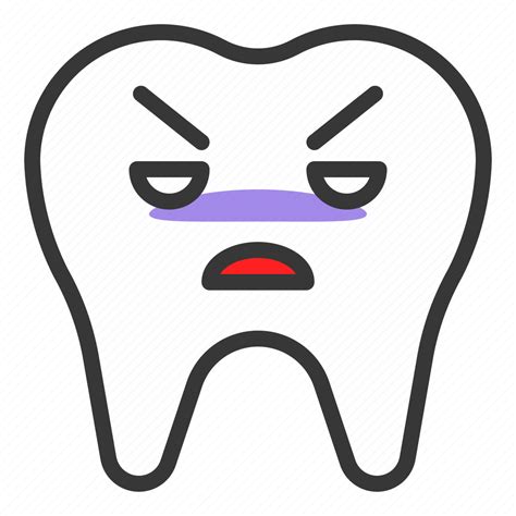 Angry Emoji Emoticon Face Tooth Icon Download On Iconfinder