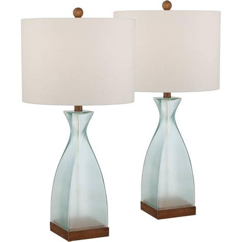 360 Lighting Modern Coastal Table Lamps 285 Tall Set Of 2 Fillable