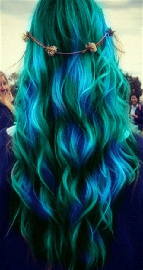 Blue And Green Mermaid Hair Hair Color Pinterest