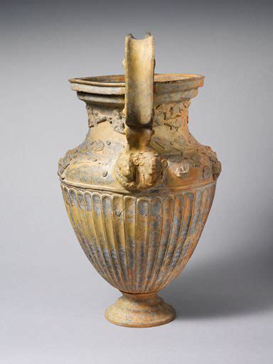 Attributed To The Bolsena Group Terracotta Volute Krater Bowl For