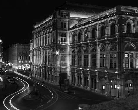 Vienna Opera House Black And White Digital Download European Etsy
