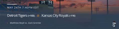 Detroit Tigers Vs Kansas City Royals Odds And Prediction Shark