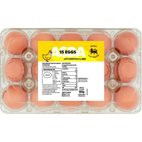 Just Essentials By Asda 15 Eggs 15 Compare Prices And Where To Buy Uk