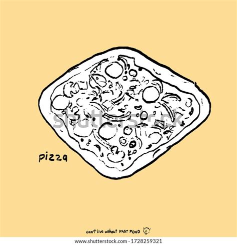 Square Pizza Sketch Images Stock Photos Vectors Shutterstock