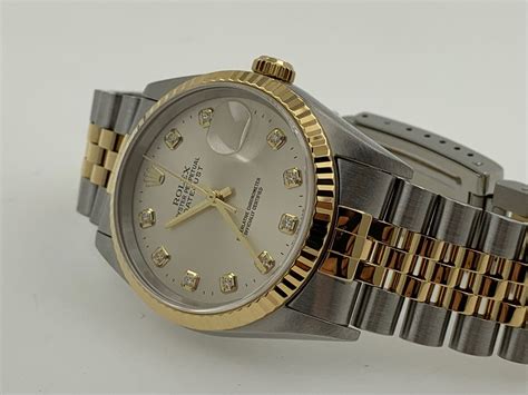 Rolex Oyster Perpetual Datejust 36mm K Serial Automatic Diamonds Like