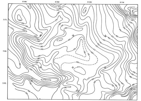 Contour Intervals On A Topographic Map - Map