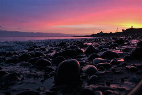 Sunset Pebble Beach Photograph By Colm Ryan Fine Art America