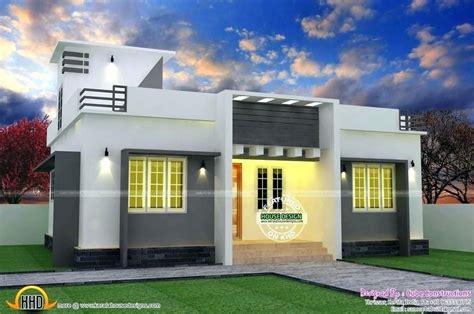 Single Floor Simple House Front Design Indian Style Ground Floor Is