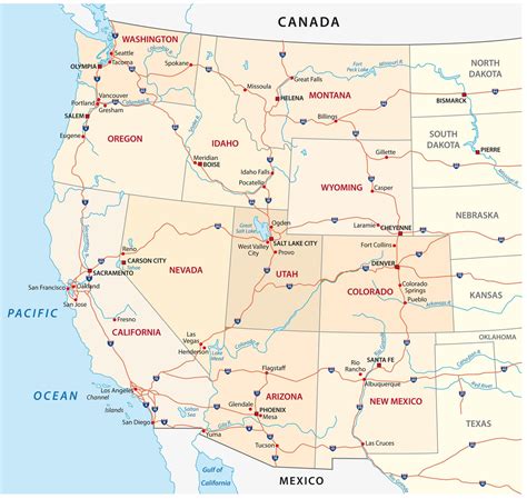 Map Of Western United States Mappr
