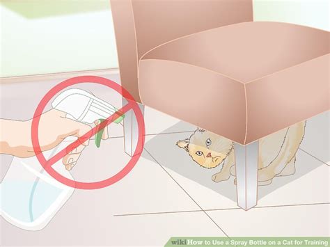 The recipe is great, but don't use essential oils in the recipe! 3 Ways to Use a Spray Bottle on a Cat for Training - wikiHow