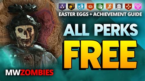 All FREE Perk Easter Egg Locations In MW Zombies And Perkaholic Achievement Guide YouTube
