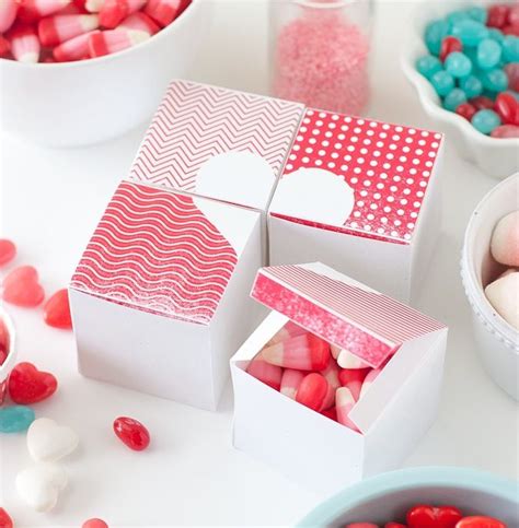 Free Valentines Treat Boxes Printable Valentine Treats Free