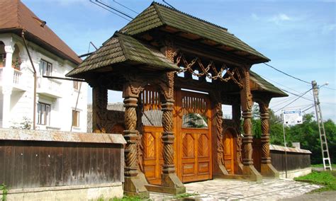 Romania A C Fotoblog Wooden Gate In Maramures