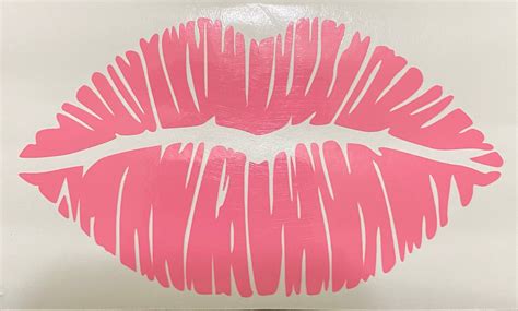 Lips Decal Permanent Vinyl Sticker Etsy