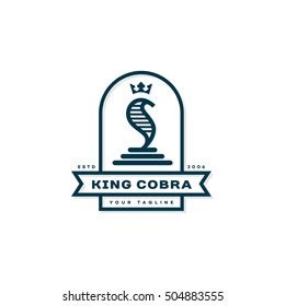 King Cobra Label Template Design Vector Stock Vector Royalty Free Shutterstock