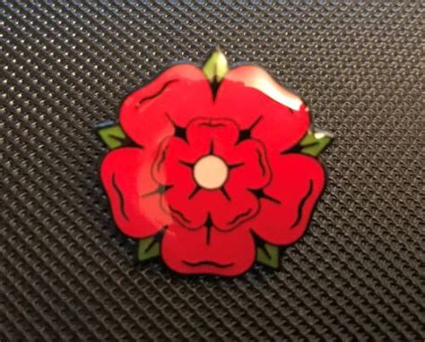 Lancashire Rose Enamel Pin Badge T Pb28 Bigger Than Others Ebay