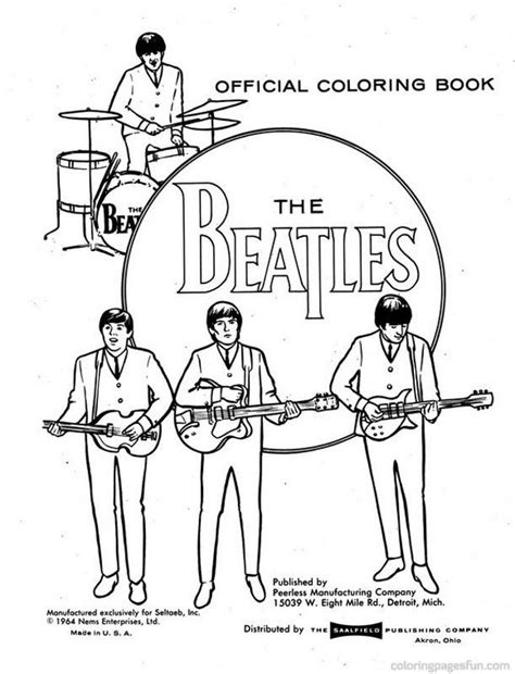 Beatles yellow submarine coloring pages. Beatles Yellow Submarine Coloring Page - Coloring Home
