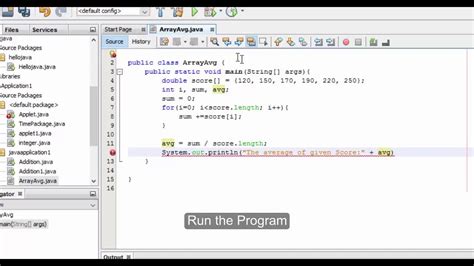 The first step is to count how many numbers there are in the this is because they have the same expected value. Java Tutorials - Create a program to find the average in ...
