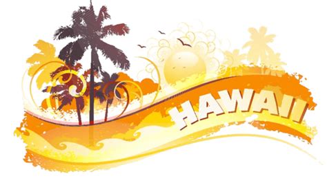 Tropical Hawaii Background Hawaiian Aloha Illustration Vector Hawaiian Aloha Illustration Png