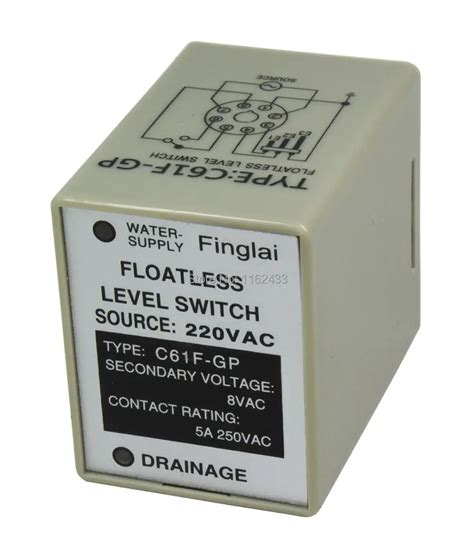 C61f Gp Ac 220v Floatless Level Switch Relay Water 220vac Level