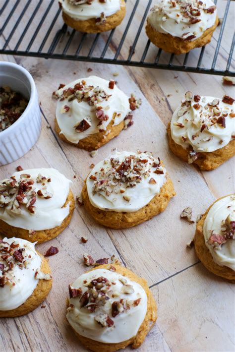 Pumpkin Cookies With Maple Frosting Love As Food