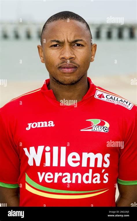 Oostendes Andile Jali Poses For The Photographer At The 2016 2017