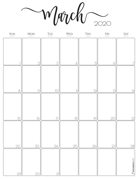 Monthly Calendar Printable 8x11 Blank Calendar Template Monthly Images