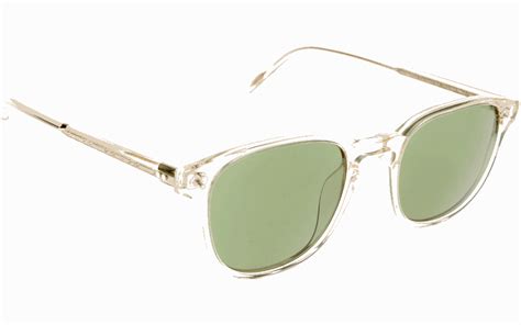Oliver Peoples Fairmont Sun Ov5219s 109452 In Buff Crystal With Green C Lenses Sunglasses
