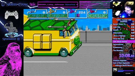 19 58 Deathless Donatello Tmnt Arcade 1989 Speedrun Wr As Of 2 5 2020 Youtube