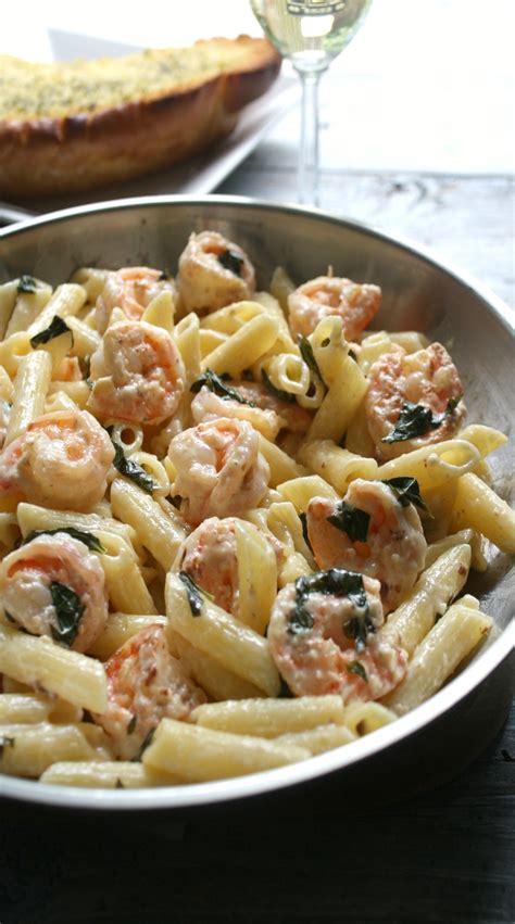 Add wine, lemon juice, salt and pepper; Creamy Lemon Basil Shrimp Pasta - Daily Appetite