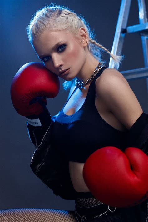 Nastya Boxing Girl Ball Exercises Kickboxing