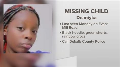Teen Girl Missing In Dekalb County Photo Provided By Police