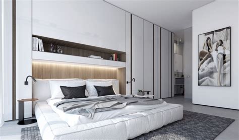 Camera da letto moderna con arredamento moderno e parete blu foto. 1001 + idee come arredare la camera da letto con stile