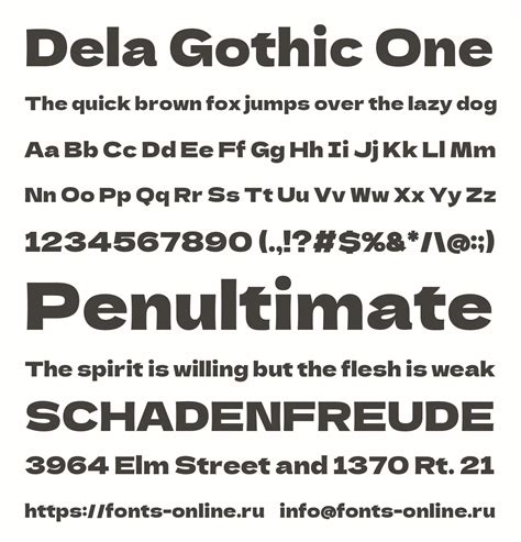 Dela Gothic One Font