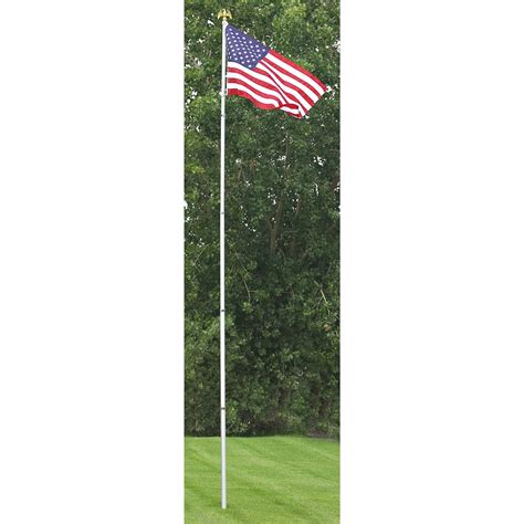20 Ft Telescoping Flag Pole Kit 154735 Flags At Sportsmans Guide